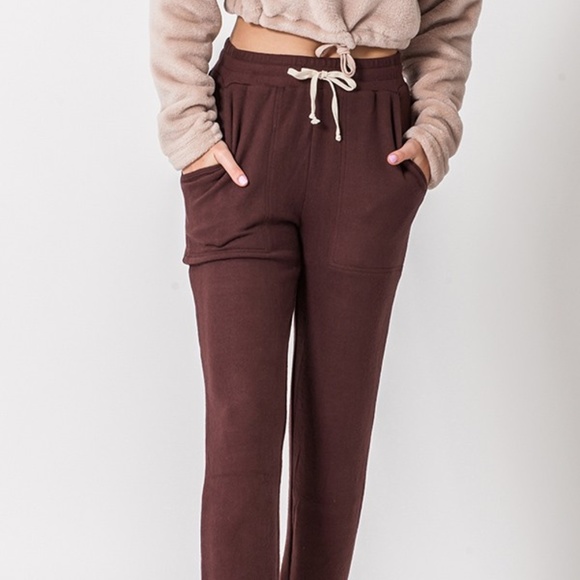 C'est Moi Pants - Dark Burgundy Joggers